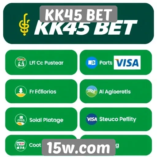 Métodos de pagamento aceitos na KK45 BET